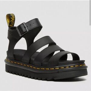 Dr. Martens Blaire Black Leather Sandals